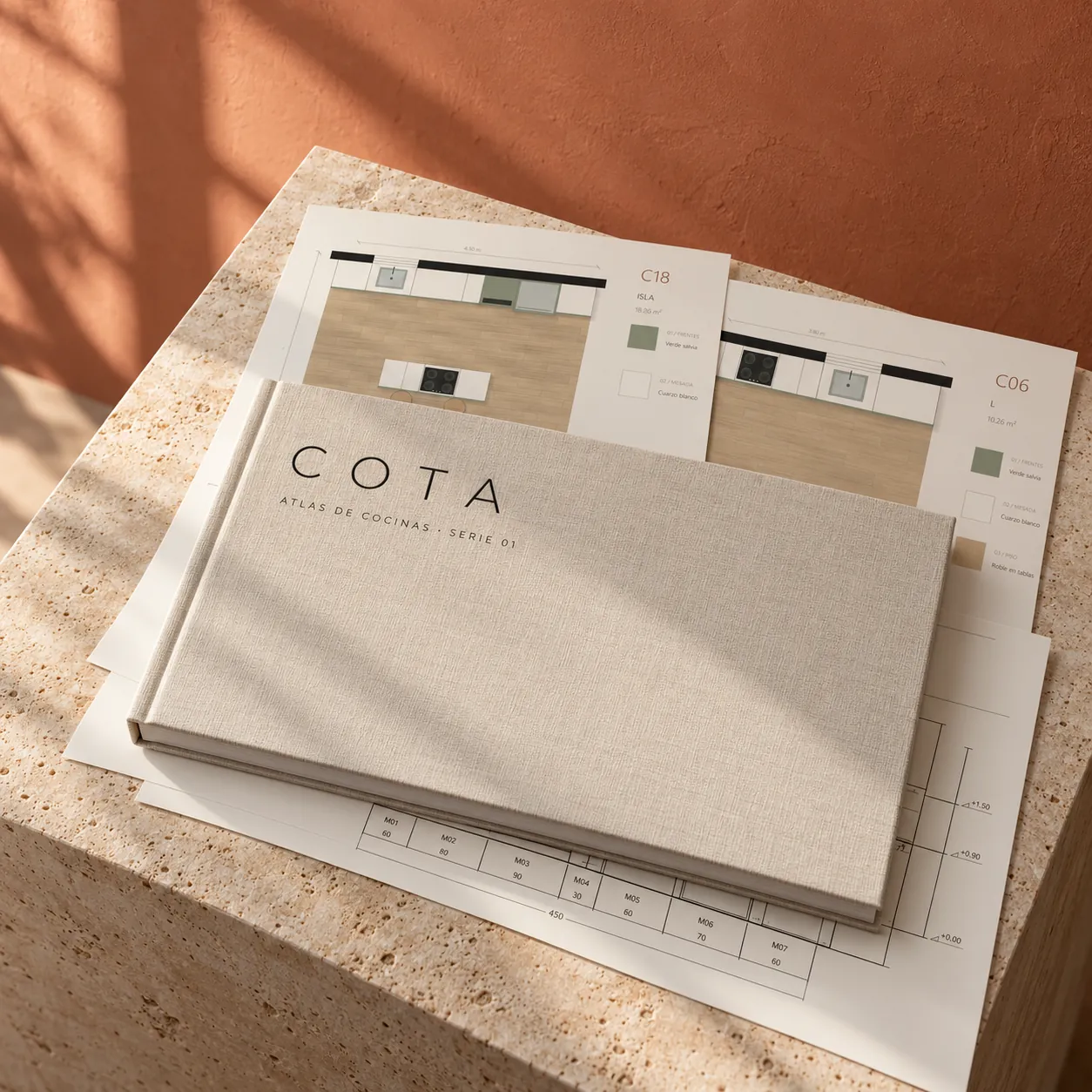 El libro COTA sobre las láminas del Atlas de Cocinas